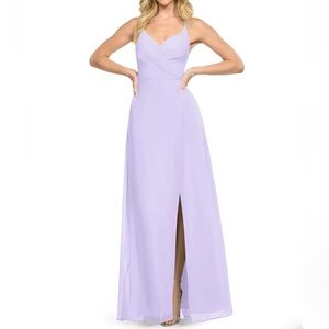 Lilac Azizi bridesmaid dress